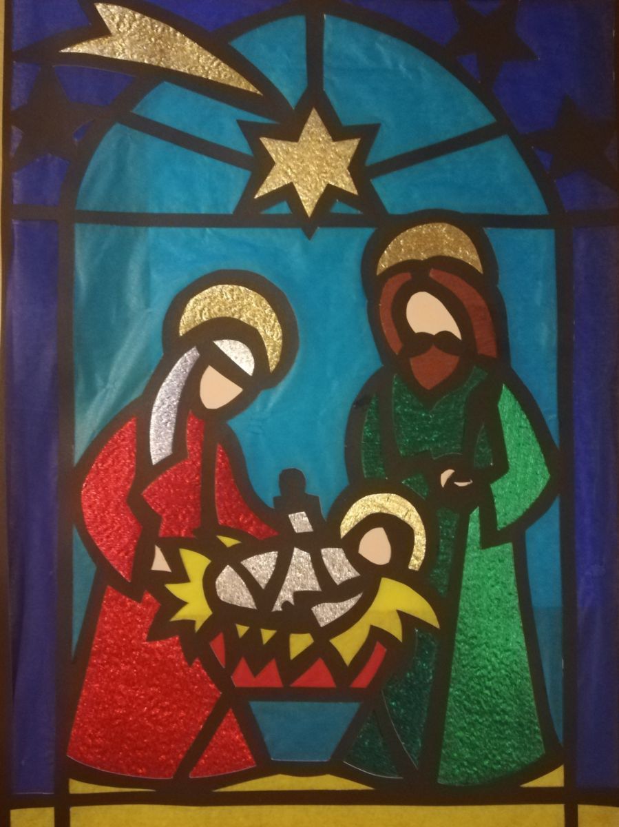 Tradycyjne ozdoby bożonarodzeniowe - witraże
